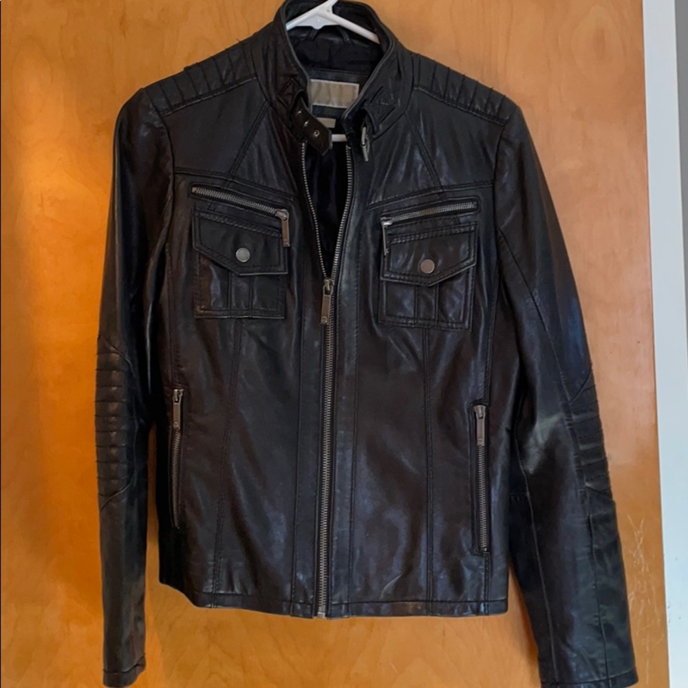 Michael kors leather jacket